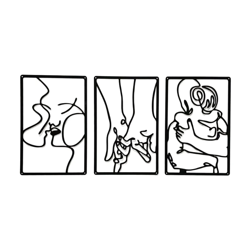 3Pcs Modern Minimalists Wall Decor, Abstract Couple Wall Art Body Hands Silhouettes Wall Hanging Decorations for Bedroom
3Pcs Modern Minimalists Wall Decor, Abstract Couple Wall Art Body Hands Silhouettes Wall Hanging Decorations for Bedroom