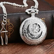 

Doctor Silver Who Hollow Design Mechanical Pocket Watch Men Chains Roman Dial Retro Skeleton Hand wind Pocket Watches Mechanical