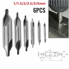 6Pcs HSS Composite Metric Center Drill Countersink Bit Mill Tackle Tool Double 1/1.5/2/2.5/3/5mm
6Pcs HSS Composite Metric Center Drill Countersink Bit Mill Tackle Tool Double 1/1.5/2/2.5/3/5mm