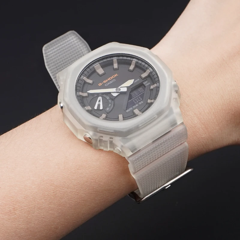 for Casio G-SHOCK Series GA2100 GM2100 Quick Release Waterproof Sports Watch Band Replacement Parts 16MM Rubber Strap
for Casio G-SHOCK Series GA2100 GM2100 Quick Release Waterproof Sports Watch Band Replacement Parts 16MM Rubber Strap