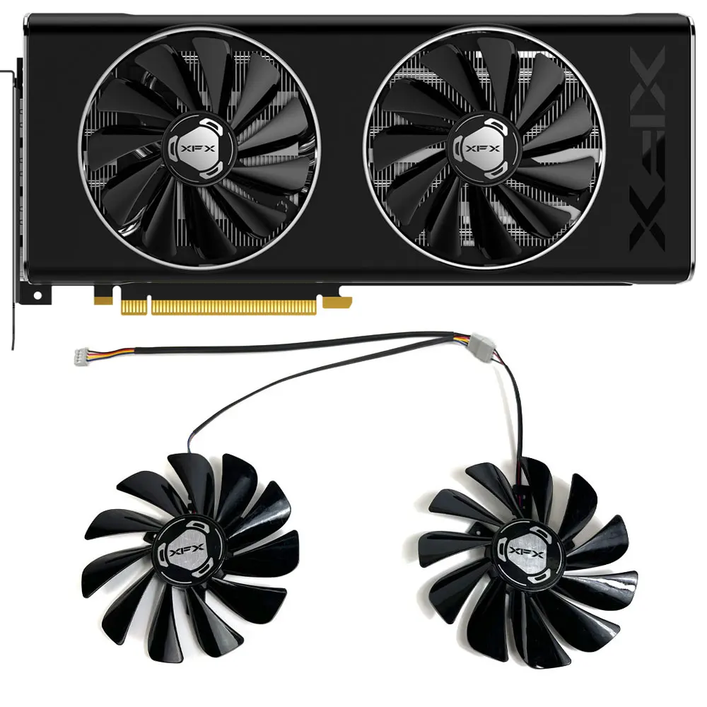 NEW 2PCS/SET CF1010U12S FDC10U12S9-C RX 5700 XT GPU FAN,For XFX RX 5700 XT、RX 5700 Graphics card cooling fan 
NEW 2PCS/SET CF1010U12S FDC10U12S9-C RX 5700 XT GPU FAN,For XFX RX 5700 XT、RX 5700 Graphics card cooling fan