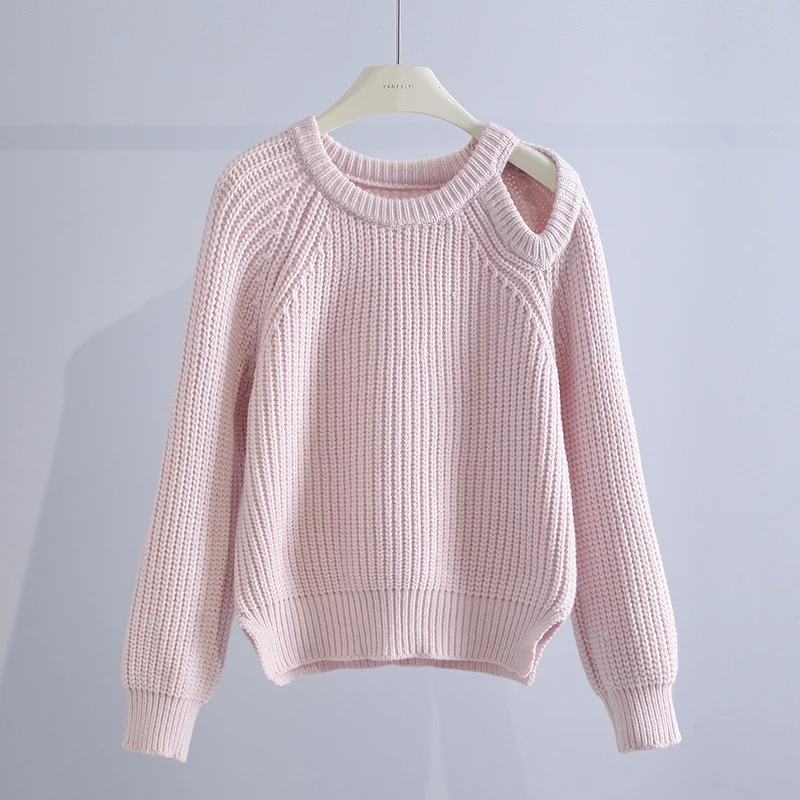 Pink Soft Knitted Women Sweater Pullovers Autumn Winter 2022 Hole Long-Sleeved Slim Elegant Female Pulls Outwear Top Quality
Pink Soft Knitted Women Sweater Pullovers Autumn Winter 2022 Hole Long-Sleeved Slim Elegant Female Pulls Outwear Top Quality