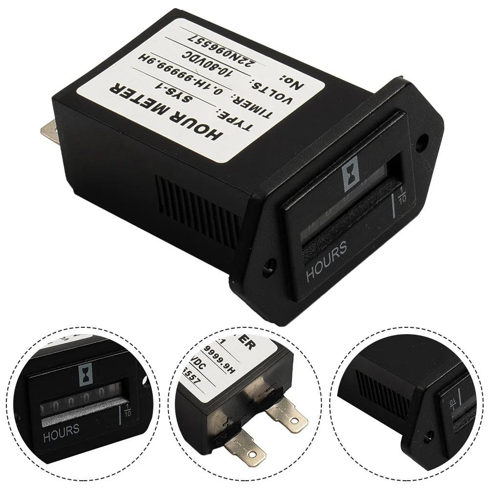 Chronograph Hour Meter Parts 6V-80V DC Dash Panels For Diesel Gasoline Accessories Black Damp-proof Dust-proof
Chronograph Hour Meter Parts 6V-80V DC Dash Panels For Diesel Gasoline Accessories Black Damp-proof Dust-proof