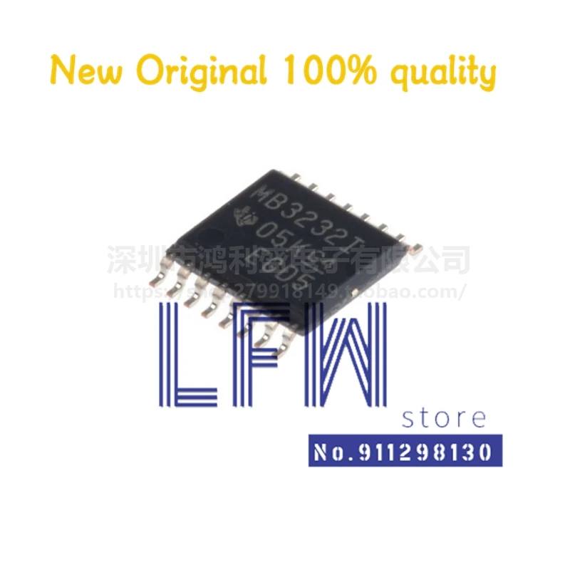 10pcs/lot MAX3232IPWR MAX3232IPW MB3232I MB3232 TSSOP-16 Chipset 100% New&Original In Stock
10pcs/lot MAX3232IPWR MAX3232IPW MB3232I MB3232 TSSOP-16 Chipset 100% New&Original In Stock