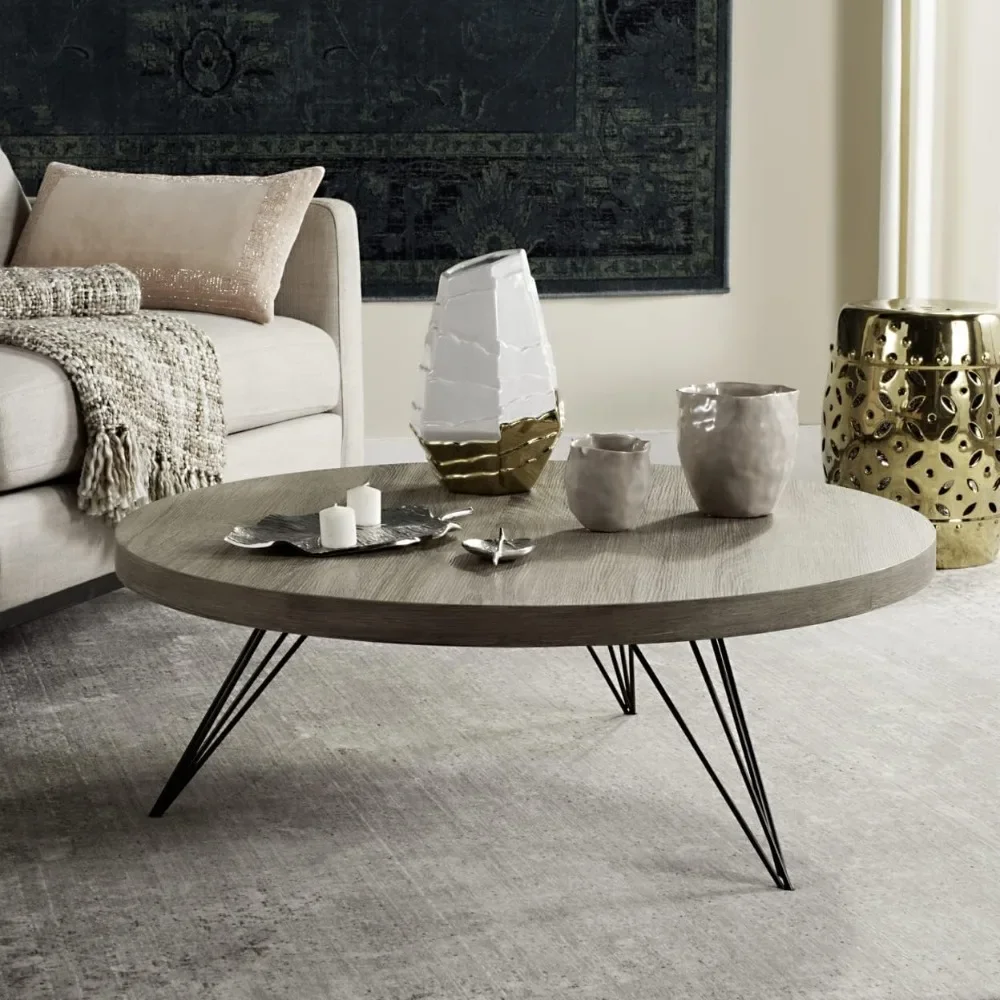 Mid-Century Round Coffee Table Light Oak Hairpin Leg Living Room Furniture Center Tables
Mid-Century Round Coffee Table Light Oak Hairpin Leg Living Room Furniture Center Tables