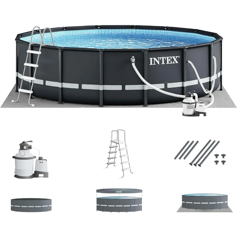 Deluxe above Ground Swimming Pool Set: 16ft x 48in – includes 1500 GPH Cartridge Sand Filter Pump– SuperTough Puncture Resistant
Deluxe above Ground Swimming Pool Set: 16ft x 48in – includes 1500 GPH Cartridge Sand Filter Pump– SuperTough Puncture Resistant