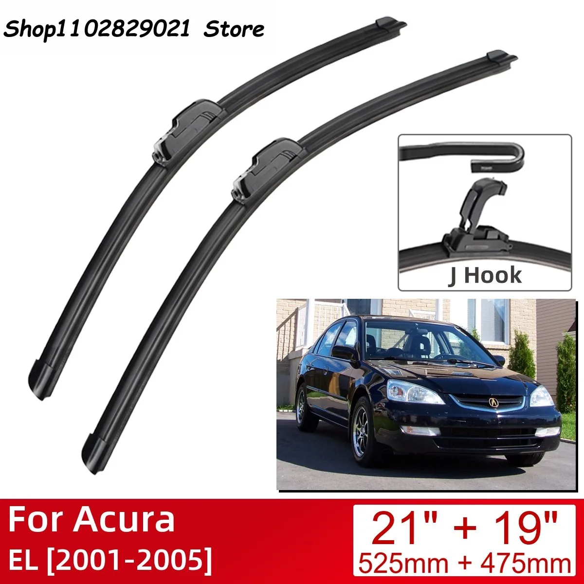 For Acura EL 2001-2005 21"+19" Car Accessories Front Windscreen Wiper Blade Brushes Wipers U Type J Hooks 2005 2004 2003 2002
For Acura EL 2001-2005 21"+19" Car Accessories Front Windscreen Wiper Blade Brushes Wipers U Type J Hooks 2005 2004 2003 2002