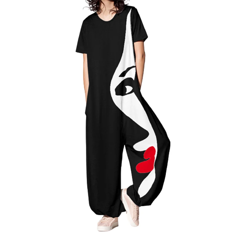 Yeezzi Female Fashion Figure Printed Casual Jumpsuits 2023 New Summer Short Sleeve Loose Going Out One Piece Outfit For Women
Yeezzi Female Fashion Figure Printed Casual Jumpsuits 2023 New Summer Short Sleeve Loose Going Out One Piece Outfit For Women