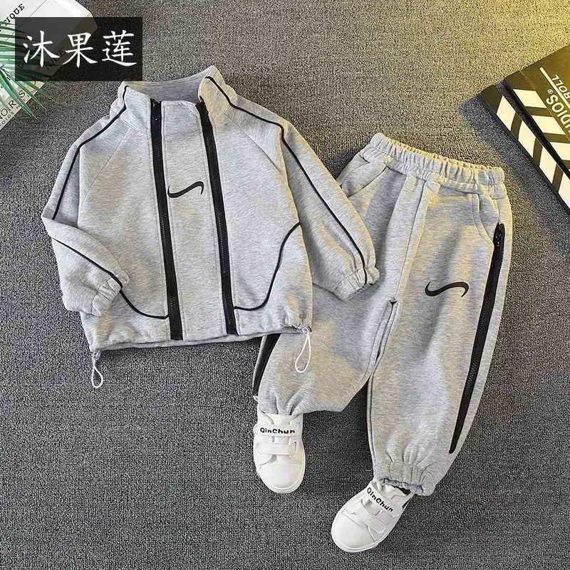 

Boys' Suit Spring and Autumn 2023 New Baby Children Handsome Casual Two-Piece Set Little Children's Clothing