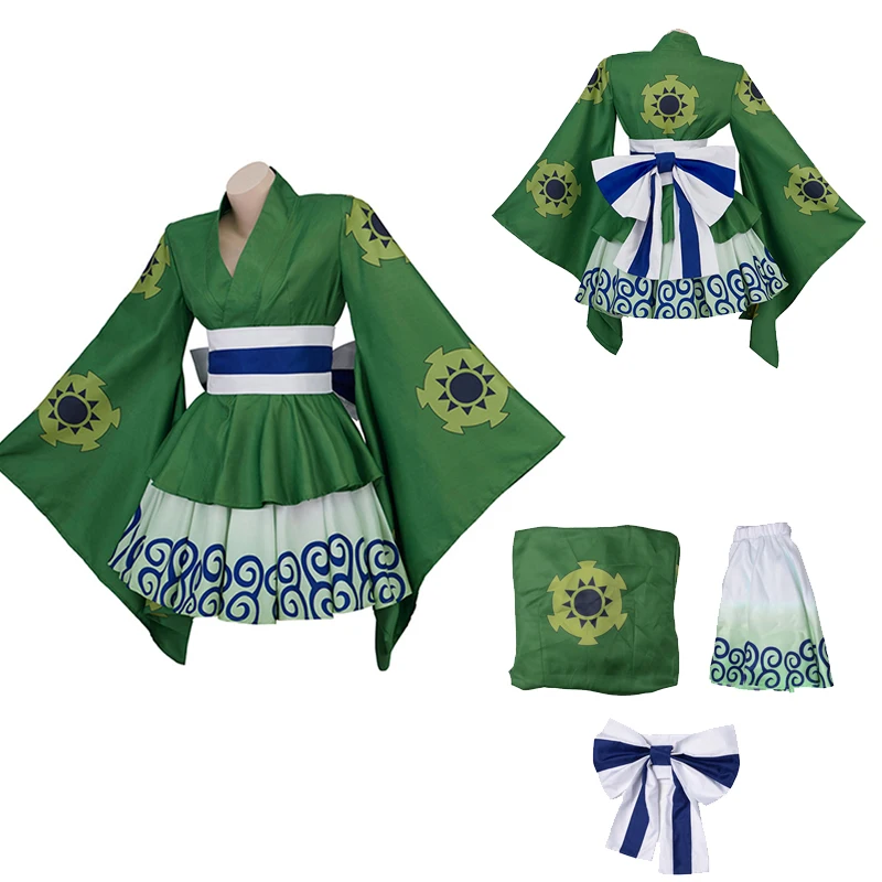 One Cos Piece Roronoa Zoro Cosplay Anime Costume Lolita Dress Outfits Women Kimono Skirts Bow Tie Belt Set Halloween Party Suit
One Cos Piece Roronoa Zoro Cosplay Anime Costume Lolita Dress Outfits Women Kimono Skirts Bow Tie Belt Set Halloween Party Suit