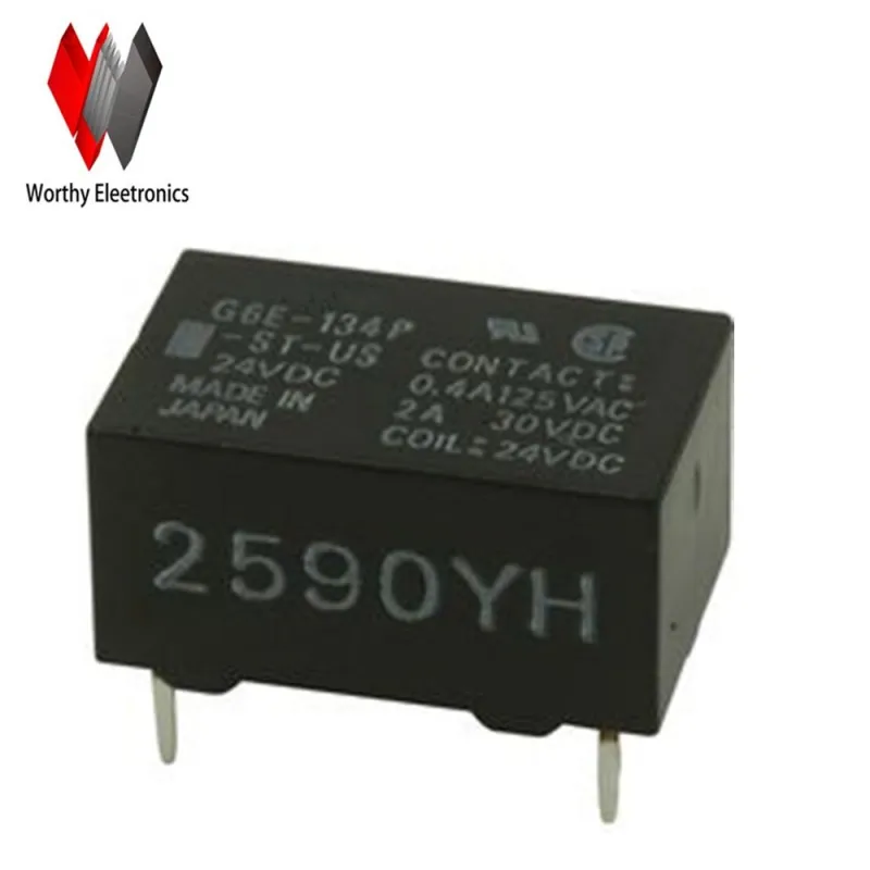 

Free shiping 10pcs/lot wholesale relay G6E-134P-ST-US-24VDC