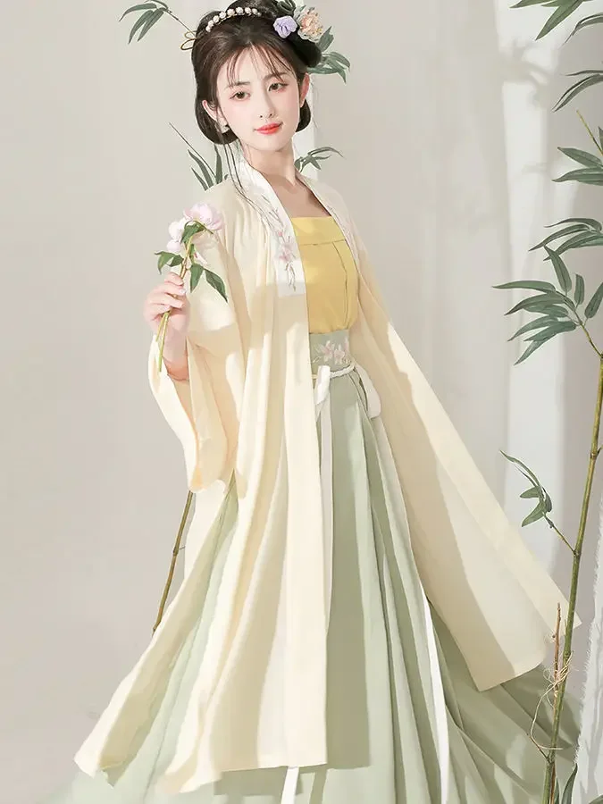 Chinese Hanfu Dress 3PCS Set Flowing Maxi Dress Chinese Ancient Women Embroidery Dress Costume Halloween Role Play Clothing
Chinese Hanfu Dress 3PCS Set Flowing Maxi Dress Chinese Ancient Women Embroidery Dress Costume Halloween Role Play Clothing