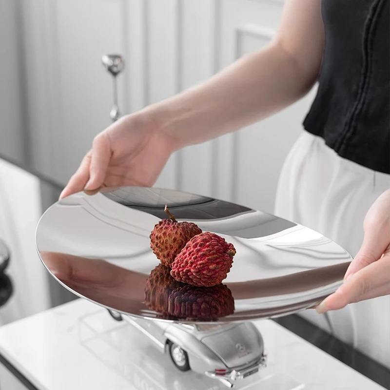 Stainless Steel Dish Fruit Platter Food Plate Metal Fruit Bowl Serving Tray for Table Decoration Home Decor Party
Stainless Steel Dish Fruit Platter Food Plate Metal Fruit Bowl Serving Tray for Table Decoration Home Decor Party