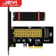 JEYI M.2 PCIe to NVMe Adapter with Aluminum Heatsink, 64Gbps PCIe4.0 X4 Gen4 NVMe M.2 Expansion Card, 2230/2242/2260/2280 M-key JEYI M.2 PCIe to NVMe Adapter with Aluminum Heatsink, 64Gbps PCIe4.0 X4 Gen4 NVMe M.2 Expansion Card, 2230/2242/2260/2280 M-key