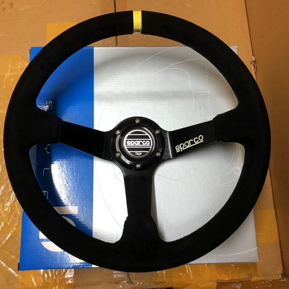 Rally JDM Universal 14Inch SP Steering Wheel Racing Car Suede Leather JDM SP Steering Wheel Volantes For VW HONDA TOYOTA BMW
Rally JDM Universal 14Inch SP Steering Wheel Racing Car Suede Leather JDM SP Steering Wheel Volantes For VW HONDA TOYOTA BMW