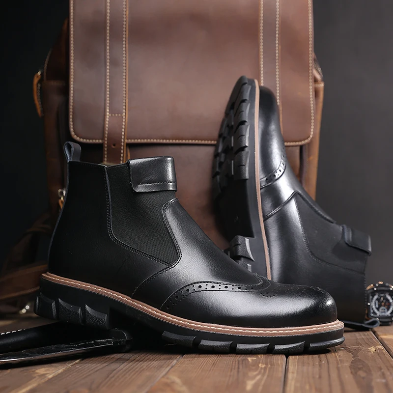 Luxury Leather Men's Boots Brand Designer Italy Breathable Casual Boots New Outdoor Men Business Boots Elegant Office Work Shoes
Luxury Leather Men's Boots Brand Designer Italy Breathable Casual Boots New Outdoor Men Business Boots Elegant Office Work Shoes