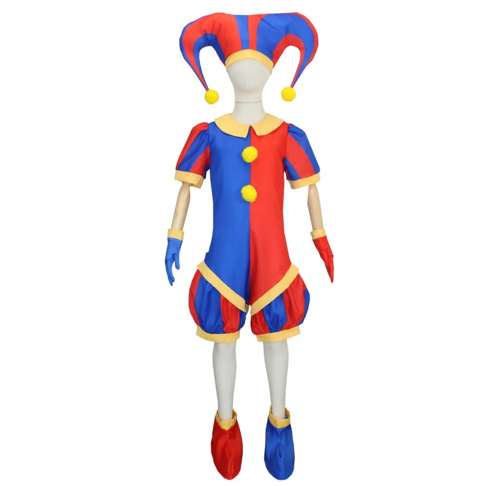 110-190 Pomni The Amazing Digital Circus Cosplay Costume New Year Costumes Kids Girls Boys Jumpsuit Funny Outfits
110-190 Pomni The Amazing Digital Circus Cosplay Costume New Year Costumes Kids Girls Boys Jumpsuit Funny Outfits