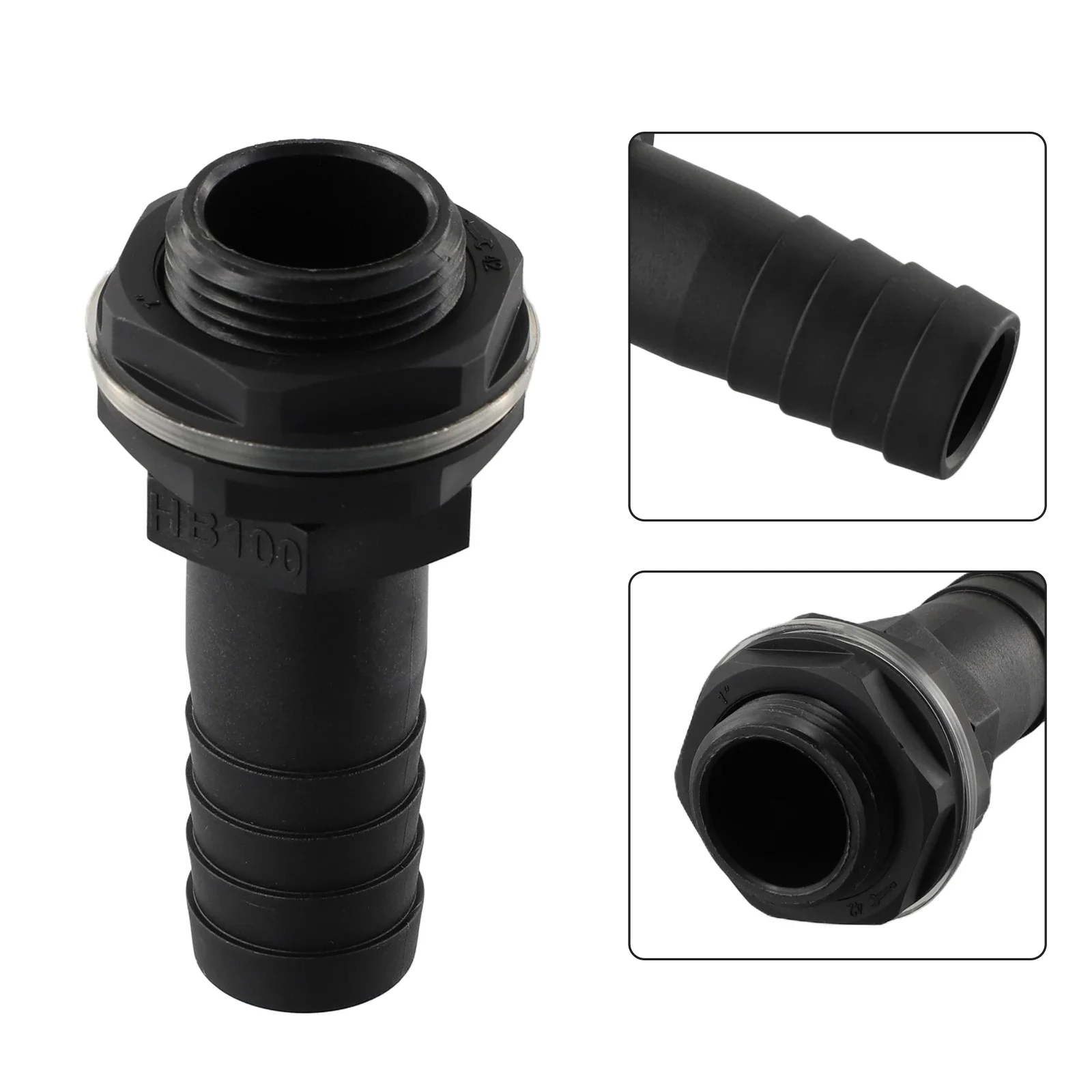 3/4'' BSPM Thread IBC Tank/water Tank Outlet To 1" Barb Waterbutt Overflow Connector With Nut And Washer 1in Overflow Pipe
3/4'' BSPM Thread IBC Tank/water Tank Outlet To 1" Barb Waterbutt Overflow Connector With Nut And Washer 1in Overflow Pipe