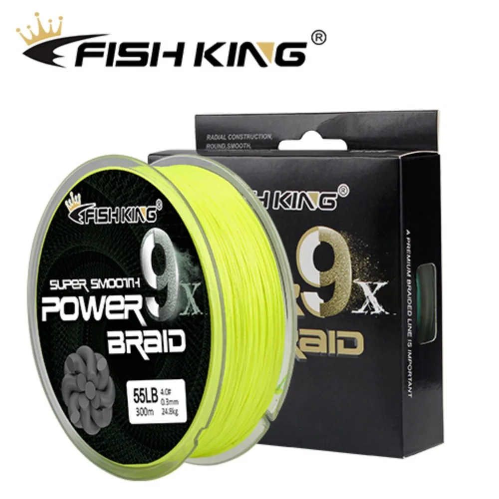 FISH KING 300M 9 Strand PE Fishing Line 5Colors 20LB-100LB Reverse Spiral Tech Multifilament Strong Carp Fishing Line
FISH KING 300M 9 Strand PE Fishing Line 5Colors 20LB-100LB Reverse Spiral Tech Multifilament Strong Carp Fishing Line