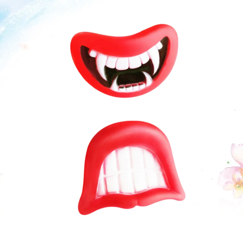 2 PCS Pet Playing Favors Silicone Vocal Fangs Bite and Red Lips Small Dog Toy Tooth Decay Halloween Cosplay Toys Chew
2 PCS Pet Playing Favors Silicone Vocal Fangs Bite and Red Lips Small Dog Toy Tooth Decay Halloween Cosplay Toys Chew