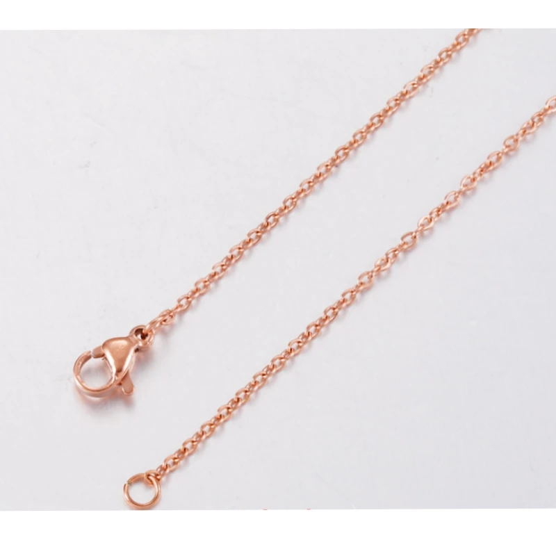 

20pcs lot Gold rose gold Color Link Cable Chain Necklaces Minimalist Statement Elegant Chokers For Women Jewelry 2022 Hot