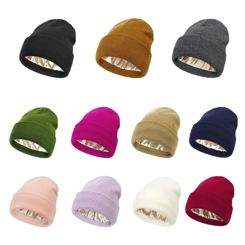 

Winter Teens Solid Color Beanie Hat Slouchy Windproof Keep Ear Warm Hat Adult Teens Winter Cycling Skiing Hiking Hat