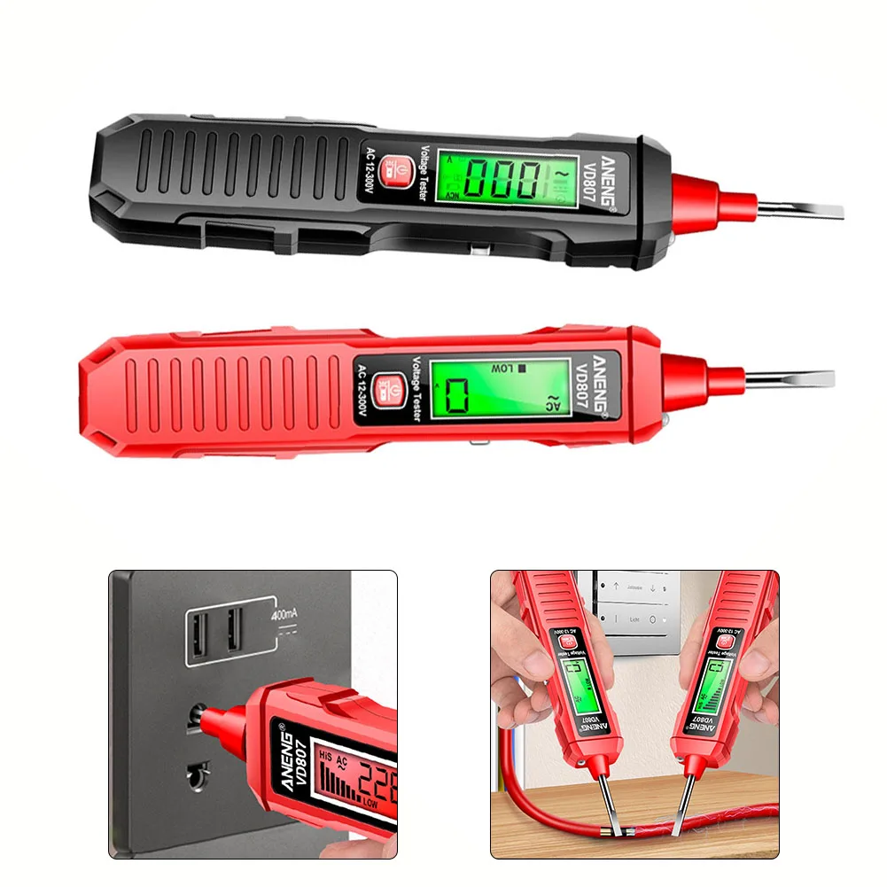 VD807 NVC Induction Power Digital Display Electric Test Pen Zero Live Wire Test With LED Lighting Function Instrument Supplies
VD807 NVC Induction Power Digital Display Electric Test Pen Zero Live Wire Test With LED Lighting Function Instrument Supplies