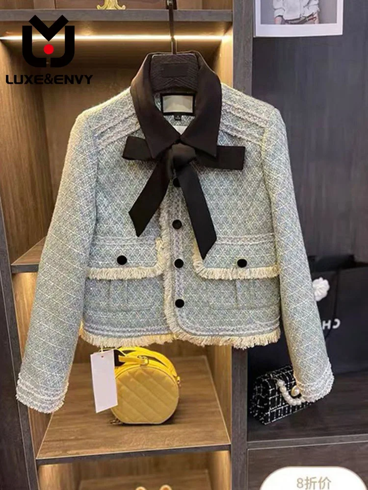 LUXE&ENVY Xiaoxiangfeng Bowtie Coat For Women's Spring And Autumn 2023 New Hong Kong Style Small Fashion Women's High Sense Top
LUXE&ENVY Xiaoxiangfeng Bowtie Coat For Women's Spring And Autumn 2023 New Hong Kong Style Small Fashion Women's High Sense Top