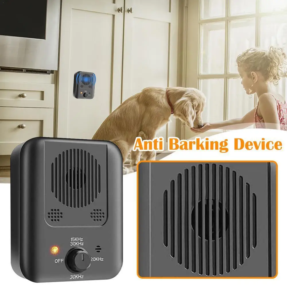 

Ultrasonic Anti Barking Device Dog Training Equipment Pet Dog Adjustable Barking Supplies Safe Device Rechargeable Control M1T8