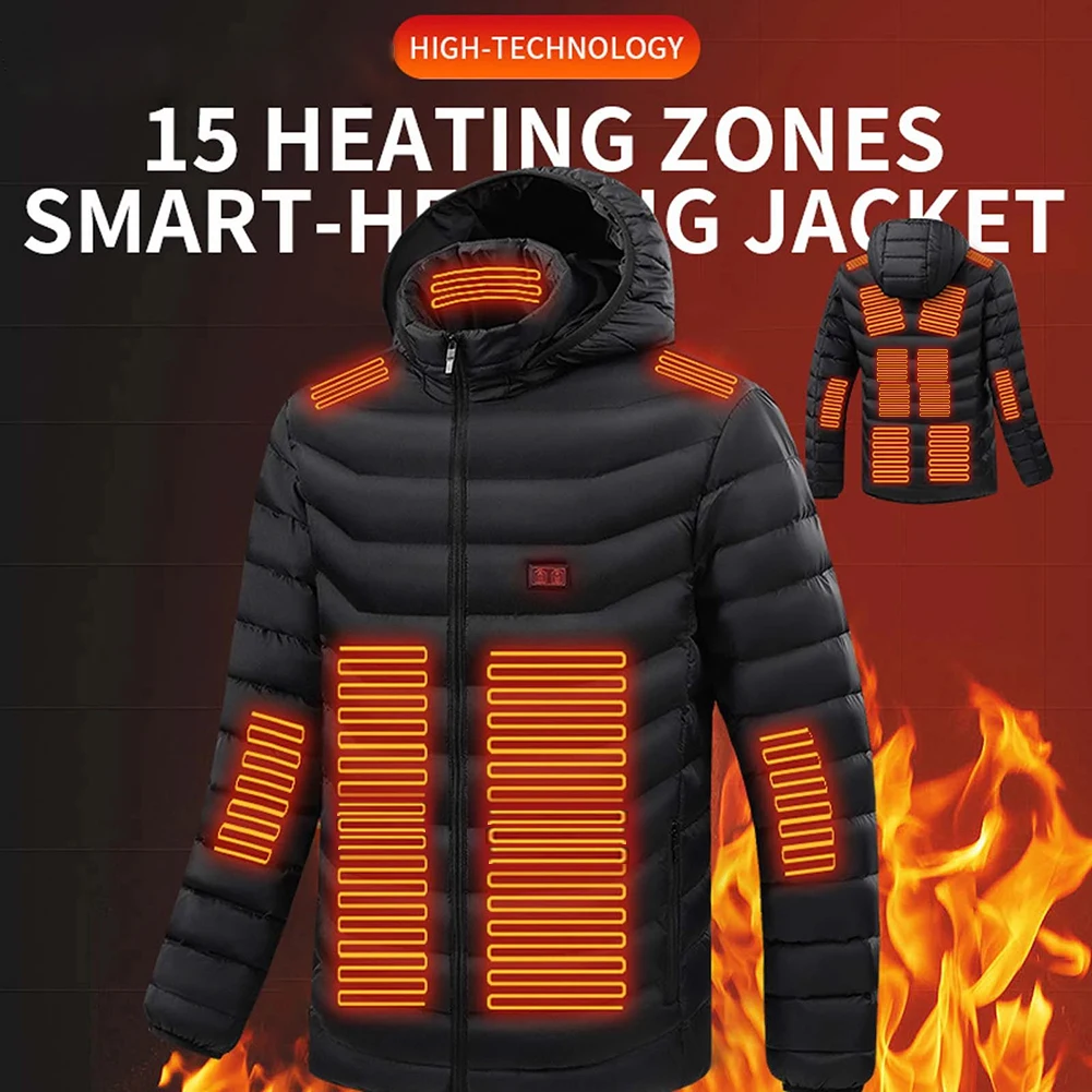 Men 15 Areas Heated Jacket USB Winter Outdoor Electric Heating Jackets Warm Sprots Thermal Coat Clothing Heatable Cotton jacket
Men 15 Areas Heated Jacket USB Winter Outdoor Electric Heating Jackets Warm Sprots Thermal Coat Clothing Heatable Cotton jacket
