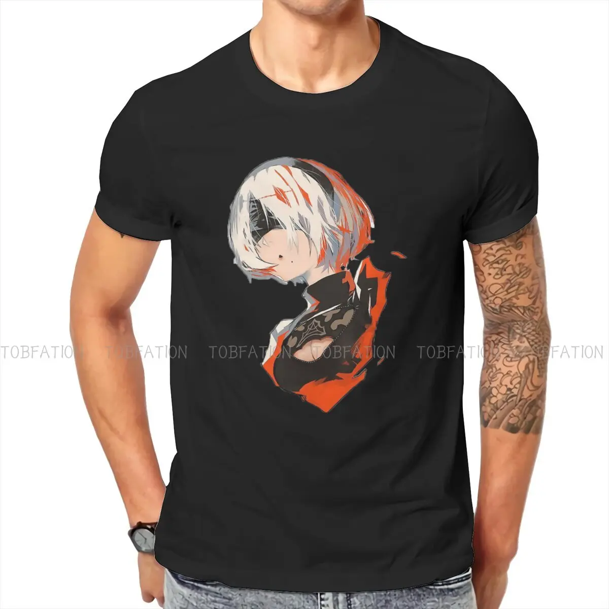 Drawing Art NieR Automata Men Polyester T Shirt Classic Alternative Crewneck TShirt Harajuku Tops
Drawing Art NieR Automata Men Polyester T Shirt Classic Alternative Crewneck TShirt Harajuku Tops