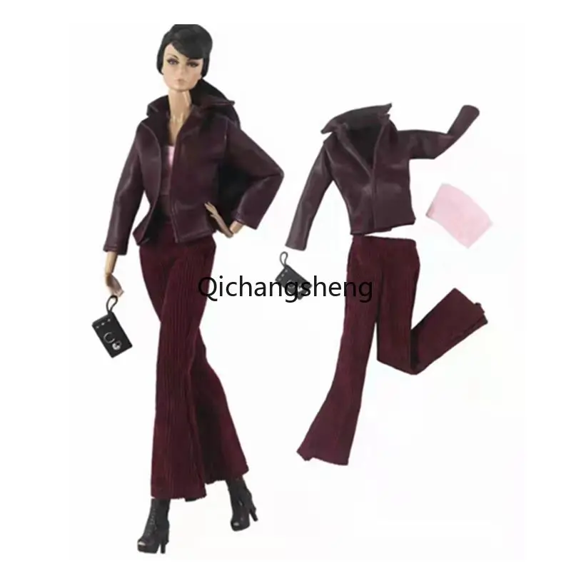 Brown Leather 1/6 BJD Doll Clothes For Barbie Outfits Set Jacket Coat Tank Tops Pants 11.5" Dolls Accessories for Barbie Clothes
Brown Leather 1/6 BJD Doll Clothes For Barbie Outfits Set Jacket Coat Tank Tops Pants 11.5" Dolls Accessories for Barbie Clothes