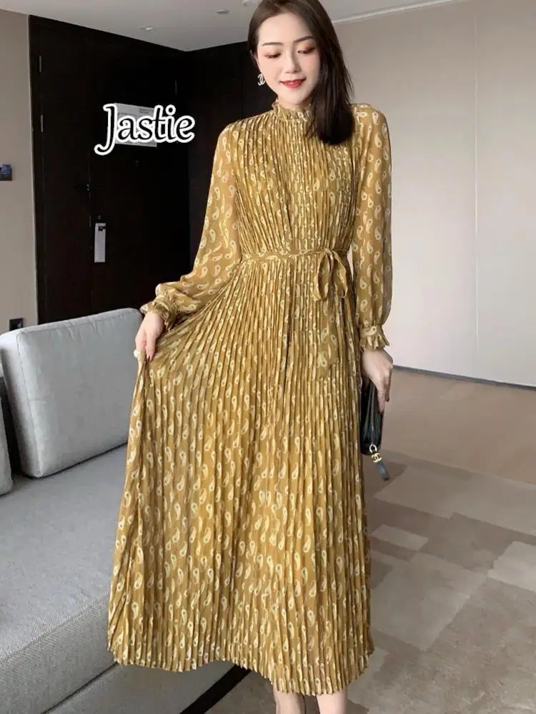 Jastie французское Новое модное тонкое платье на бретелях с принтом, плиссированное пляжное платье для отдыха на море, длинные платья для женщин, одежда 2024
Jastie французское Новое модное тонкое платье на бретелях с принтом, плиссированное пляжное платье для отдыха на море, длинные платья для женщин, одежда 2024