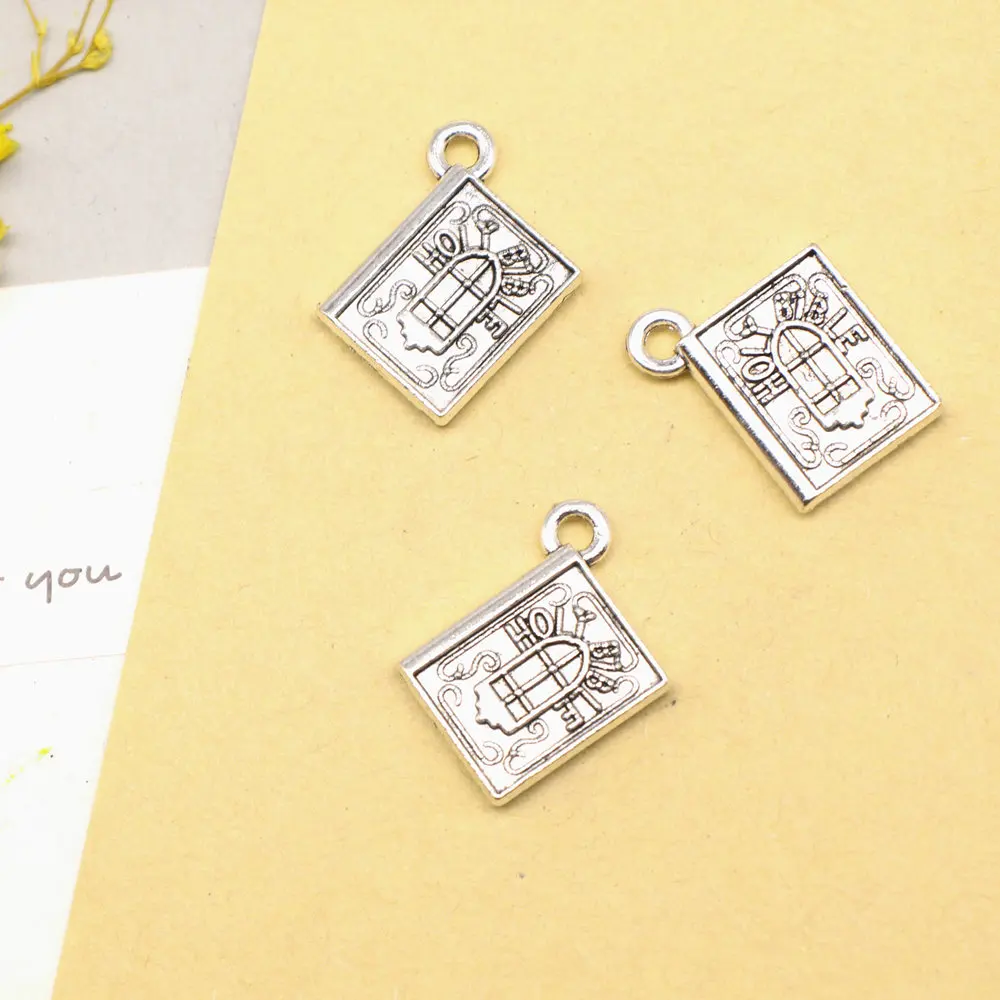 5pcs 15x19mm Bible Charms Pendants For Jewelry Art Crafts Diy Fashion Jewellery Antique Silver Color
5pcs 15x19mm Bible Charms Pendants For Jewelry Art Crafts Diy Fashion Jewellery Antique Silver Color