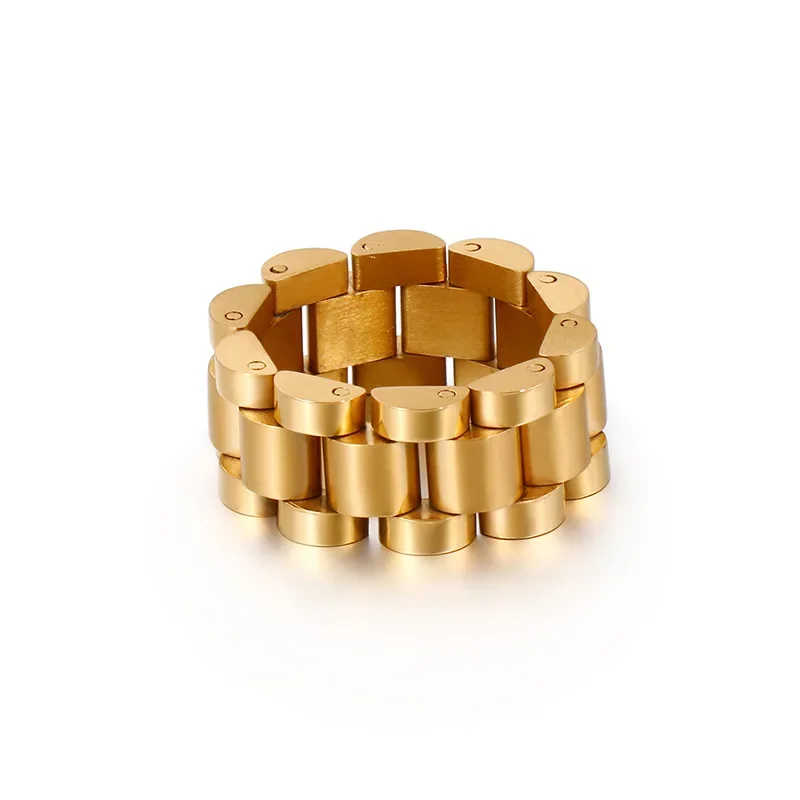 Hot Sale Fashion Women Men Wide 10mm Color Gold Black Stainless Steel Simple Half Round Watch Chain Rings Jewelry
Hot Sale Fashion Women Men Wide 10mm Color Gold Black Stainless Steel Simple Half Round Watch Chain Rings Jewelry