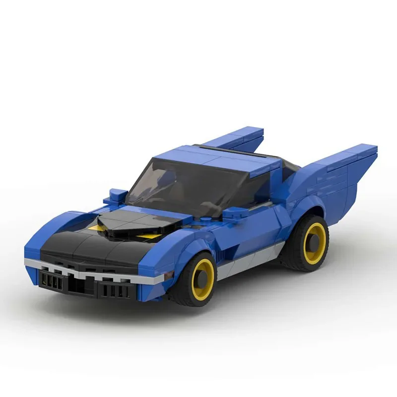 

Конструктор MOC 70s Вдохновленный суперспортивными автомобилями «летучая мышь» для скоростных чемпионов, детские развивающие игрушки, подарки для мальчиков