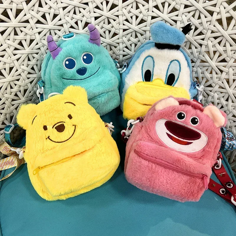 Plush Shoulder Bag Donald Duck Winnie Lotso Cartoon Ccrossbody Bags for Women Mini Mobile Phone Storage Bag Girls Purse
Plush Shoulder Bag Donald Duck Winnie Lotso Cartoon Ccrossbody Bags for Women Mini Mobile Phone Storage Bag Girls Purse