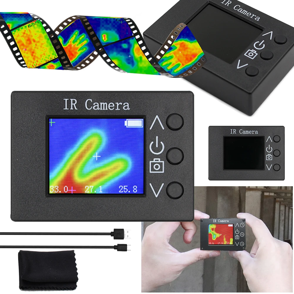 

1.8 Inch 8Hz Refresh Rate Infrared Thermal Imager 160x128 IR Resolution Handheld Thermal Imaging Camera MLX90640 Thermal Camera