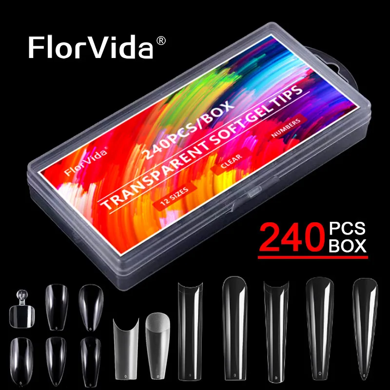 240Tips Soft Gel Tips False Nails Long Coffin French Stiletto Half Matte Fake Nail Full Almond Bamboo Boxed For Manicure Art
240Tips Soft Gel Tips False Nails Long Coffin French Stiletto Half Matte Fake Nail Full Almond Bamboo Boxed For Manicure Art