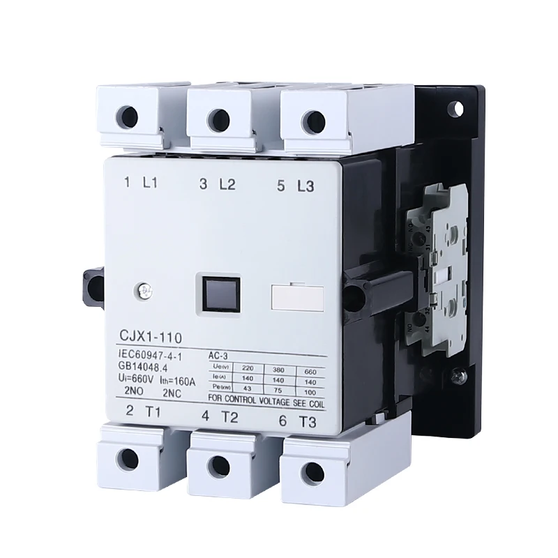 CJX1-110 Silver Contact AC Contactor 1000V DIN Rail Mounting Screw Fix Three-phase Single Phase 2NO 2NC
CJX1-110 Silver Contact AC Contactor 1000V DIN Rail Mounting Screw Fix Three-phase Single Phase 2NO 2NC