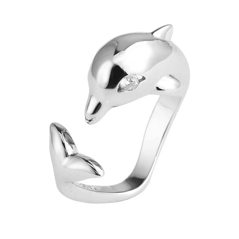 JZ356 ZFSILVER Silver S925 Fashion Trendy Design Simple Luxury Cute Lovely dolphin Ring For Women Wedding Party Jewelry
JZ356 ZFSILVER Silver S925 Fashion Trendy Design Simple Luxury Cute Lovely dolphin Ring For Women Wedding Party Jewelry