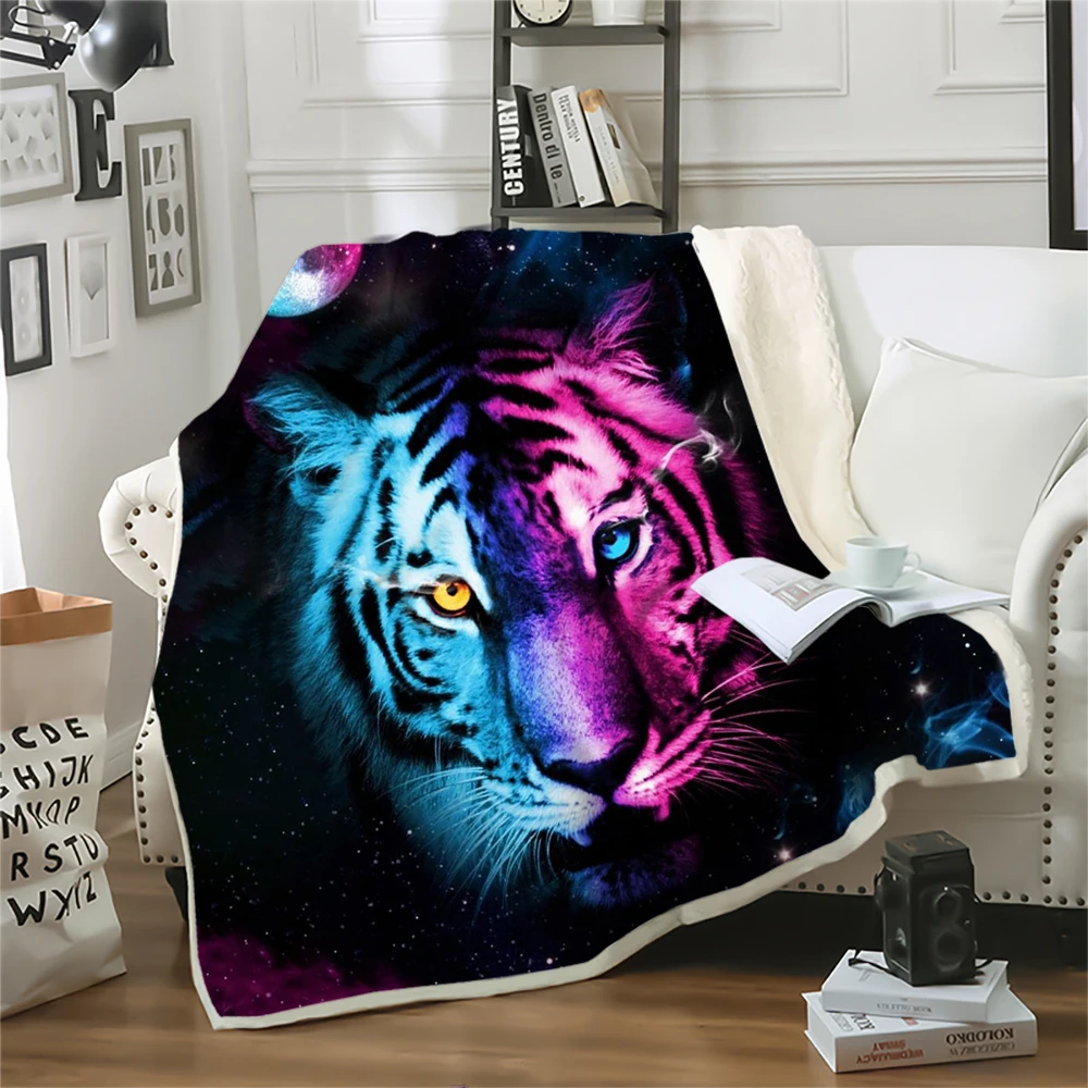 

CLOOCL модный телефон 3D печать Тигр пледы одеяла для кровати постельное белье тонкие пушистые одеяла 180x150 см Прямая поставка