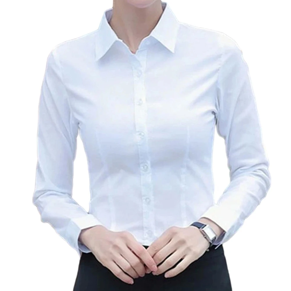 Comfy Fashion Tops Blouse Long Sleeve Office Lady Regular Length Shirt Solid Color Spring Summer Winter Autumn
Comfy Fashion Tops Blouse Long Sleeve Office Lady Regular Length Shirt Solid Color Spring Summer Winter Autumn