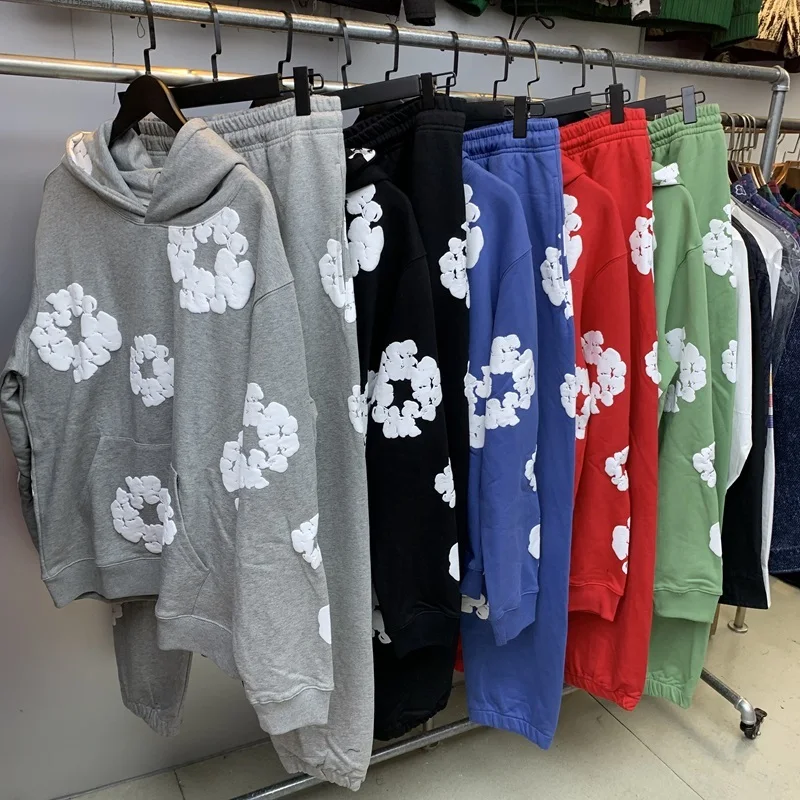 Multiple Versions Denim Tears Men's Sets Foaming Print Cotton Wreath Sweatshirts Trousers Men Women Casual Hoodie Trousers Suit
Multiple Versions Denim Tears Men's Sets Foaming Print Cotton Wreath Sweatshirts Trousers Men Women Casual Hoodie Trousers Suit