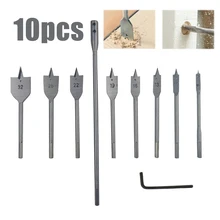 High Quality 10pcs Three Point Woodworking Flat Drill Bit Set Round Hexagonal Handle Opener Set Flat Bit Plank Punch
High Quality 10pcs Three Point Woodworking Flat Drill Bit Set Round Hexagonal Handle Opener Set Flat Bit Plank Punch