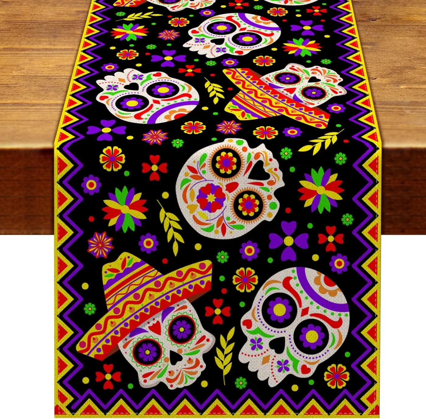 Mexican Day of The Dead Linen Table Runners Kitchen Table Decor Dia De Los Muertos Sugar Skull Table Runner Halloween Decoration
Mexican Day of The Dead Linen Table Runners Kitchen Table Decor Dia De Los Muertos Sugar Skull Table Runner Halloween Decoration