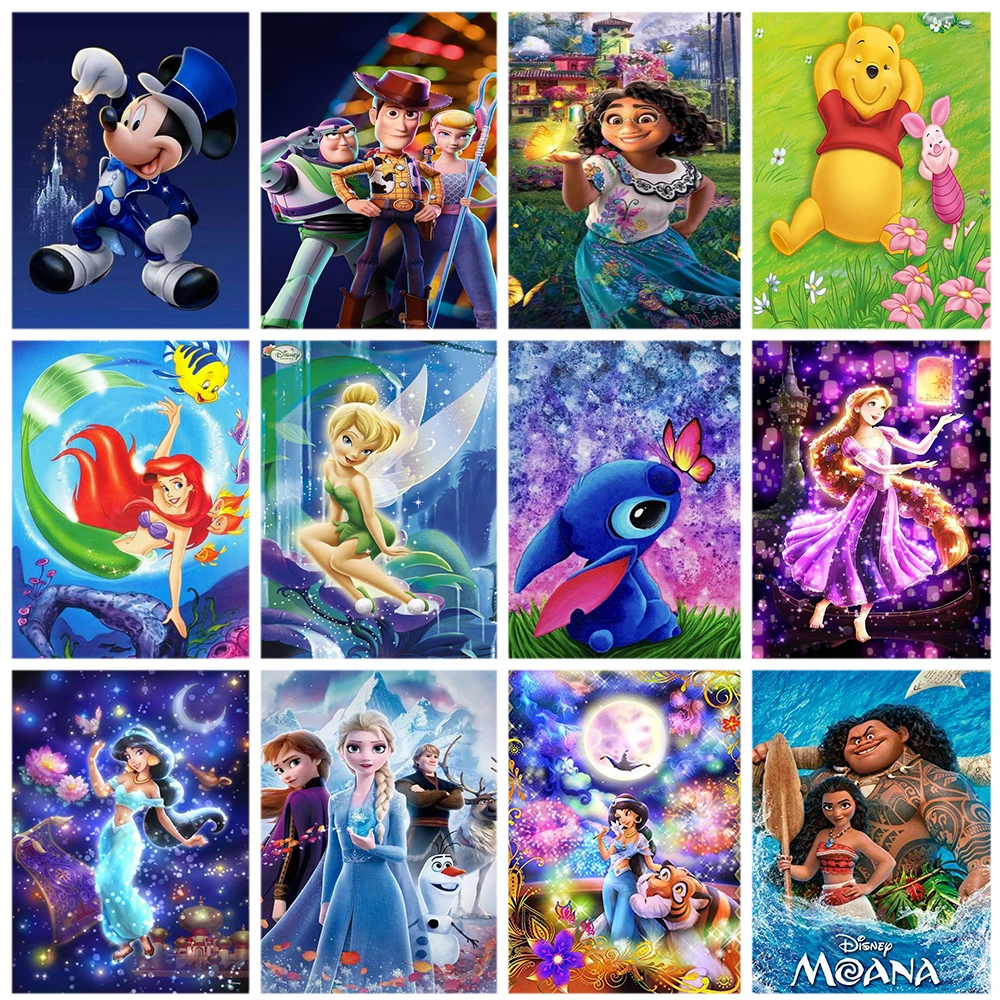 Cartoon Disney Princess DIY Diamond Embroidery Diamond Painting Garden Animal Mosaic Lilo Stitch Handicraft Home Decoration Gift
Cartoon Disney Princess DIY Diamond Embroidery Diamond Painting Garden Animal Mosaic Lilo Stitch Handicraft Home Decoration Gift