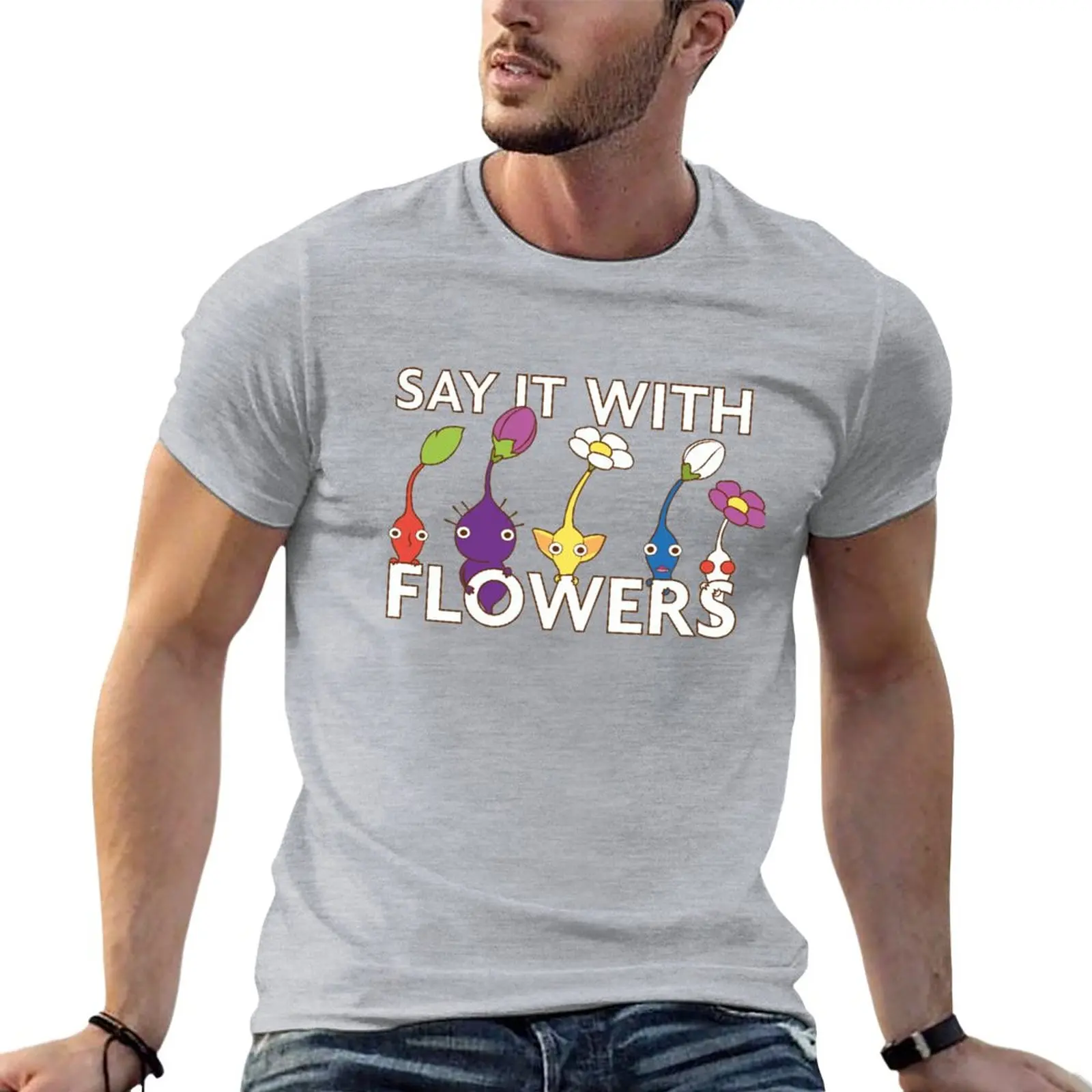Say it with flowers T-Shirt plus size tops graphics summer clothes cute tops mens graphic t-shirts big and tall
Say it with flowers T-Shirt plus size tops graphics summer clothes cute tops mens graphic t-shirts big and tall