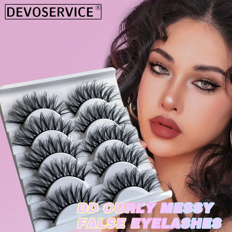 DEVOSERVICE 5 Pairs False Eyelashes 3D Super Fluffy Wispy Faux Mink Eyelashes Reusable Russian Strip Lashes Eyelash Extensions
DEVOSERVICE 5 Pairs False Eyelashes 3D Super Fluffy Wispy Faux Mink Eyelashes Reusable Russian Strip Lashes Eyelash Extensions