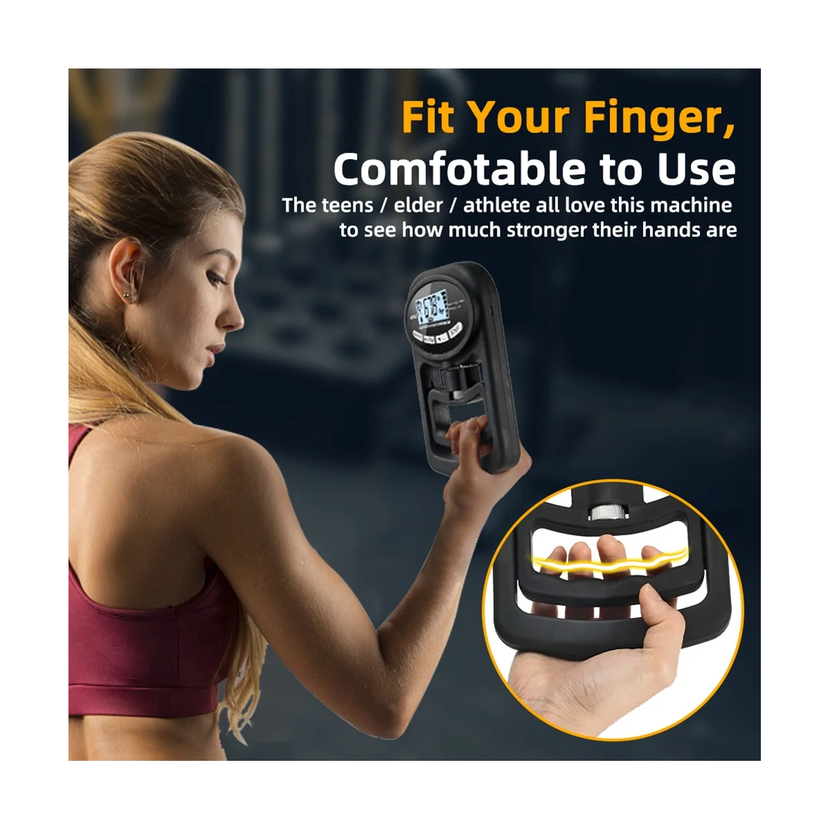 Grip Strength Tester 265Lbs/120Kg Digital Hand Dynamometer Grip Strength Meter USB LCD Screen, Blue
Grip Strength Tester 265Lbs/120Kg Digital Hand Dynamometer Grip Strength Meter USB LCD Screen, Blue